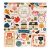 Chipboard matrica 12" (30 cm), Chipboard - Cooper Foil (69 db) Sticker/ AC - Paige Evans - Bungalow Lane (1 ív)