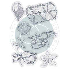   Szilikonbélyegző , Sea Clear Stamps / Craft Consortium Sea & Shore (1 csomag)