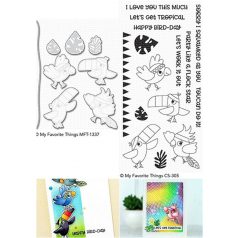   MFT Vágósablon + bélyegző Toucan Do It Clear Stamps + Die-namics Set (1 csomag)