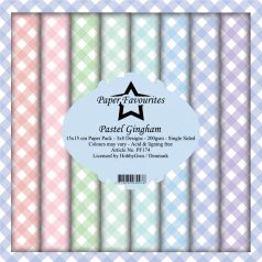   Papírkészlet 6" (15 cm), Gingham / PF Paper Pack (24 ív)