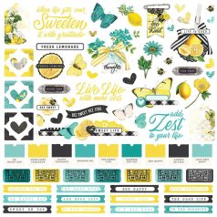   Matrica 12" (30 cm), Cardstock Sticker / Simple Stories Simple Vintage Coastal (1 ív)