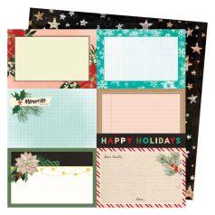   Scrapbook papír 12" (30 cm), Happy Holidays / AC - Vicki Boutin - Warm Wishes
 (1 ív)