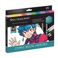   Alkoholos marker készlet , Advanced Comic Book Heroes / Spectrum Noir Discovery Kit (1 csomag)