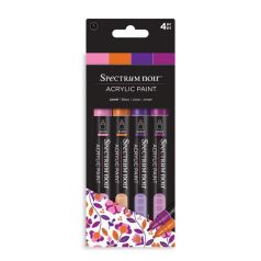   Akril marker készlet , Jewel / Spectrum Noir Acrylic Paint Markers (4 db)