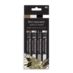   Akril marker készlet , Essential / Spectrum Noir Acrylic Paint Markers (4 db)