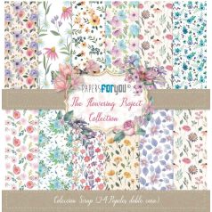   Papírkészlet 6.6" (17 cm), The Flowering Project / Papers For You Scrap Paper Pack (24 ív)