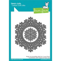   Vágósablon LF2697, Magic Iris Snowflake Add-On / Lawn Cuts Custom Craft Die (1 csomag)