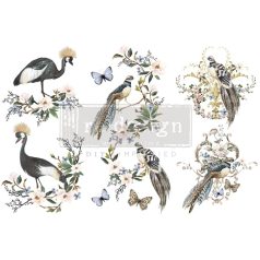   Re-Design with Prima Transzfer fólia 6"x12" (15x30cm) - Rare Birds - Decor Transfers (1 csomag)