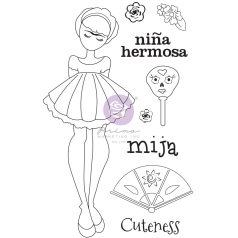   Gumibélyegző , Mija / Prima Marketing Julie Nutting Mixed Media Cling Rubber Stamp (1 csomag)