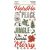 Matrica , Foam Stickers / Simple Stories Simple Vintage Rustic Christmas (2 ív)