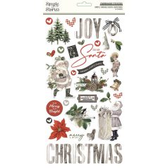   Chipboard 6"X12", Chipboard / Simple Stories Simple Vintage Rustic Christmas (1 ív)