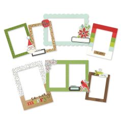   Chipboard , Chipboard Frames / Simple Stories Make it Merry (1 csomag)