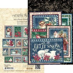   Komment címkék , Let it Snow / Graphic 45 Journaling Cards (1 csomag)