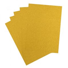 Csillámos karton A4 Yellow gold Glitter paper (5 ív)