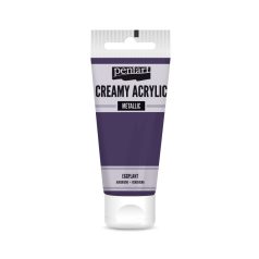   Pentart Krémes akrilfesték metál - padlizsán - Creamy Acrylic - Creamy Acrylic (60 ml)