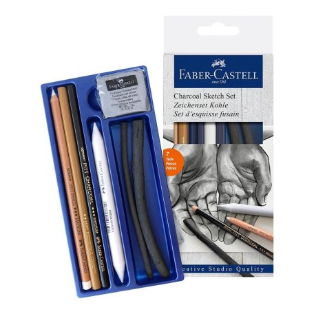 Faber-Castell Faszén vázlat készlet - Charcoal Sketch Set (1 csomag)