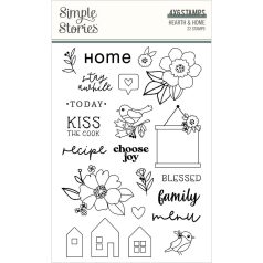   Szilikonbélyegző , Clear Stamps / Simple Stories Hearth & Home (1 csomag)