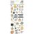 Matrica , Puffy Stickers / Simple Stories Hearth & Home (1 ív)