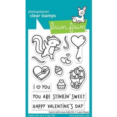   Szilikonbélyegző LF2728, Scent With Love Add-On / Lawn Fawn Clear Stamps (1 csomag)