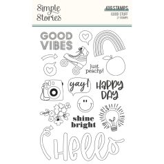   Szilikonbélyegző , Clear Stamps / Simple Stories Good Stuff (1 csomag)