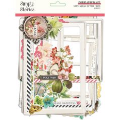   Chipboard , Chipboard Frames / Simple Stories Vintage Cottage Fields (1 csomag)