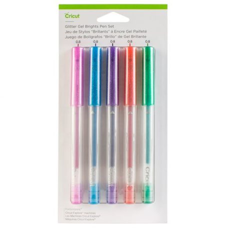 Toll készlet , Glitter Gel Pen Set Brights/ Cricut Pen Set (5 db)