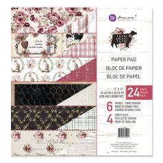   Prima Marketing Scrapbook papírkészlet 12" (30 cm) - Farm Sweet Farm - Paper Pad (24 lap)