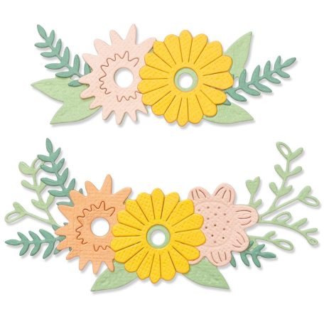 SIZZIX vágósablon, Floral Contours / Sizzix Thinlits Die Set (1 csomag)