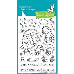   Szilikonbélyegző LF2774, Beary Rainy Day / Lawn Fawn Clear Stamps (1 csomag)