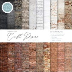   Papírkészlet 6", Brick Textures Paper Pad / Craft Consortium Essential (40 lap)