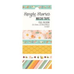   Dekorációs ragasztószalag , Washi Tape / Simple Stories Full Bloom (5 db)