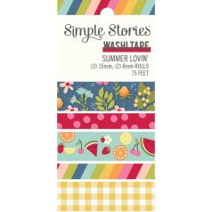   Dekorációs ragasztószalag , Washi Tape / Simple Stories Summer Lovin' (5 db)