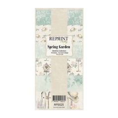   Papírkészlet 10x21 cm, Spring Garden / Reprint Slimline Paper Pack (18 ív)