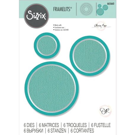 SIZZIX vágósablon, Circle Frames / Sizzix Framelits Die Set (1 csomag)