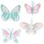 SIZZIX vágósablon, Patterned Butterflies / Sizzix Thinlits Die Set (1 csomag)