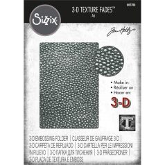   Domborító mappa , Cracked Leather Tim Holtz/ Sizzix 3-D Texture Fades Embossing Folder (1 db)