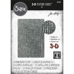   Domborító mappa , Woven Tim Holtz/ Sizzix 3-D Texture Fades Embossing Folder (1 db)