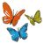 SIZZIX vágósablon, Brushstroke Butterflies Tim Holtz/ Sizzix Thinlits Die Set (1 csomag)