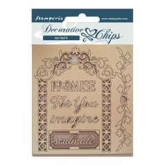   Chipboard 14x14 cm, Garden of Promises Promise for you / Stamperia Chipboard (1 ív)