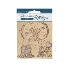   Chipboard 14x14 cm, You and me Save the date / Stamperia Chipboard (1 ív)