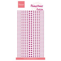   Díszítő pötty , Rhinestones - Fuchsia / Marianne Design Enamel dots (1 csomag)