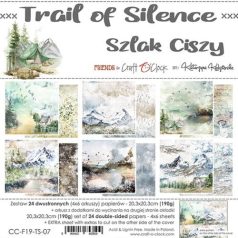   Papírkészlet 8" (20 cm), Trail Of Silence / Craft O'Clock Paper Collection Set (1 csomag)