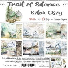   Papírkészlet 6" (15 cm), Trail Of Silence / Craft O'Clock Paper Collection Set (1 csomag)