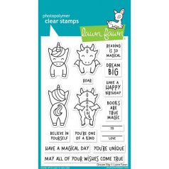   Szilikonbélyegző LF2869, Dream Big / Lawn Fawn Clear Stamps (1 csomag)