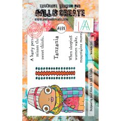 Szilikonbélyegző A7, Tanzania Girl / AALL Stamp (1 db)