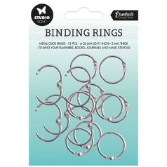   Albumkarika 25 mm, Silver Essentials nr.03/ Studio Light Binding rings (12 db)