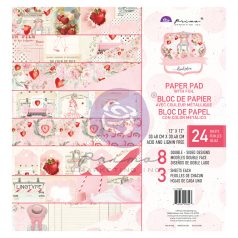   Papírkészlet 12" (30 cm), Strawberry Milkshake / Prima Marketing Paper Pad (24 lap)