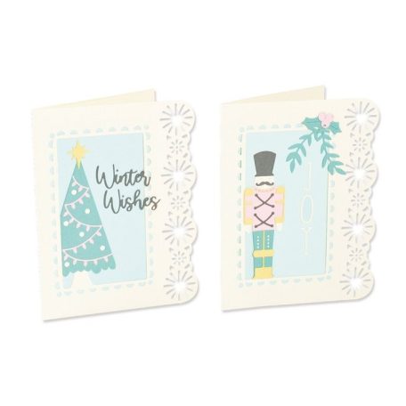 SIZZIX vágósablon, Nutcracker Card Base / Sizzix Thinlits Die Set (1 csomag)