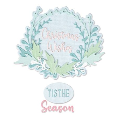 SIZZIX vágósablon, Detailed Wreath / Sizzix Thinlits Die Set (1 csomag)