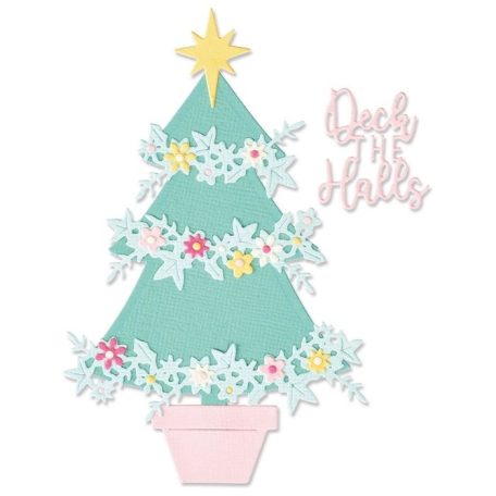 SIZZIX vágósablon, Embellished Christmas Tree / Sizzix Thinlits Die Set (1 csomag)